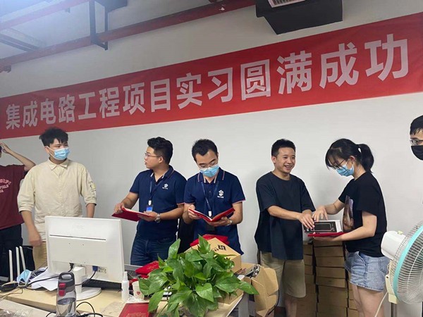 粵嵌科技與電子科技大學示范性微電子學院開展的集成電路工程項目實習取得圓滿成功